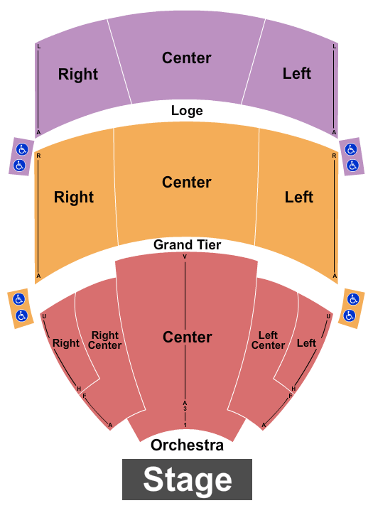 Steven Tanger Center for the Performing Arts Wicked Seating Chart